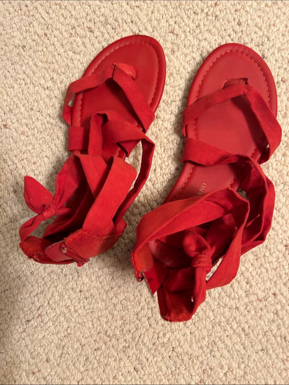 Red sandals